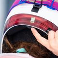 Kask narciarski dziecięcy Salomon Equipe Fis + Chinguard Jr white/race blue 9