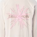 Longsleeve do biegania męski Salomon Shakeout Core Tee GFX LS whisper white/pink frosting 3