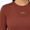 Longsleeve do biegania damski Salomon Shakeout Core LS Tee burnt umber 3
