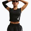 Spodenki do biegania damskie Nike Tempo Swoosh Dri-Fit Mid-Rise Brief-Lined black/white 5