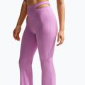 Spodnie treningowe damskie Nike Zenvy High-Waisted Flared light magenta/white 5