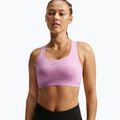Biustonosz treningowy Nike Swift High-Support Lightly Lined light magenta