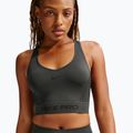Top treningowy Nike Pro Seamless Dri-Fit Cropped dark smoke grey