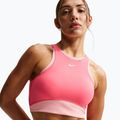 Biustonosz treningowy Nike One Medium Support Sea coral/bleached coral/white 5