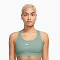 Biustonosz treningowy Nike Swoosh Medium Support steam/white