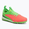 Buty piłkarskie dziecięce Nike Jr. Phantom 6 Low Academy Erling Haaland TF hot punch/green strike/black