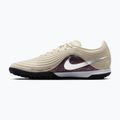 Buty piłkarskie męskie Nike United Tiempo Maestro Academy TF fossil/burgundy crush/metallic silver 9