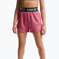 Spodenki dziecięce Nike Pro Fleece Dri-Fit peony/peony/black/white 4