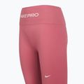 Legginsy treningowe damskie Nike Pro Seamless High Waisted 7/8 peony/white 3