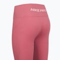 Legginsy treningowe damskie Nike Pro Seamless High Waisted 7/8 peony/white 4