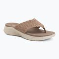 Klapki damskie SKECHERS Ultra Flex 3.0 Rhythm Waves brown