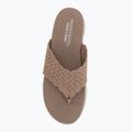 Klapki damskie SKECHERS Ultra Flex 3.0 Rhythm Waves brown 5