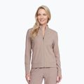 Bluza damska SKECHERS GO Luxe Rib Everyday Full Zip taupe/brown