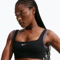 Biustonosz treningowy Nike One Light Support black/thunder grey/white 4