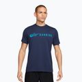 Koszulka do biegania męska Nike Dri-Fit Running T-Shirt midnight navy/light current blue
