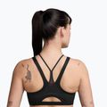 Biustonosz treningowy Nike One black/smoke grey/university red 2