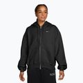 Bluza damska Nike Studio Fleece Medium Weight Oversized Full Zip total black/sail