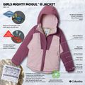 Kurtka narciarska dziecięca Columbia Mighty Mogul III mineral pink/antique mauve 4