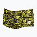 Bokserki pływackie męskie arena Fisk Low Waist Short black/yellow star 4