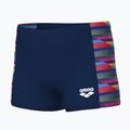 Bokserki pływackie dziecięce arena Racing Stripe Swim Short navy/navy multi 3