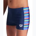 Bokserki pływackie dziecięce arena Racing Stripe Swim Short navy/navy multi 7