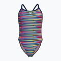 Strój pływacki jednoczęściowy damski arena Racing Stripe Xcriss Cross navy multi/navy