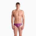 Slipy pływackie męskie arena Printed Swim Briefs fuchsia multi 4