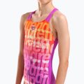 Strój pływacki jednoczęściowy dziecięcy arena Multi Colours V Back pink multi/very fuchsia 8