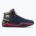 Buty bokserskie Venum Elite Wrestling blue/yellow 2