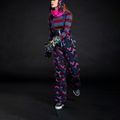 Spodnie snowboardowe damskie ROXY X Rowley Insulated Bib true black darkreds floral 4