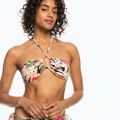 Góra od stroju kąpielowego ROXY Printed Beach Classics Halter anthracite palm song s 2