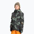 Kurtka snowboardowa dziecięca Quiksilver Mission Printed puzzle camo sea spray 3