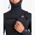 Pianka do pływania męska Billabong 5/4 mm Furnace Natural Chest Zip Hooded black 4