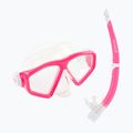 Zestaw do snorkelingu Aqualung Saturn Combo transparent/pink 9