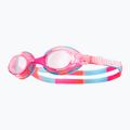 Okulary do pływania dziecięce TYR Swimple Tie Dye Non-Mirrored pink/pink/white 5