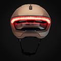 Kask rowerowy z kierunkowskazami ABUS Hyp-E champagne gold 9