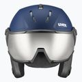 Kask narciarski UVEX Instinct Visor navy matt/mirror silver/smoke 2