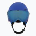 Kask narciarski dziecięcy UVEX Rocket Visor Jr blue matt/mirror blue/smoke 2