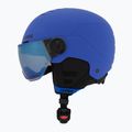 Kask narciarski dziecięcy UVEX Rocket Visor Jr blue matt/mirror blue/smoke 3