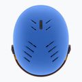 Kask narciarski dziecięcy UVEX Rocket Visor Jr blue matt/mirror blue/smoke 13