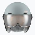 Kask narciarski dziecięcy UVEX Rocket Visor Jr rhino/blush matt/mirror silver/lasergold lite 11