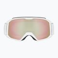 Gogle narciarskie UVEX Xcitd CV white matt/mirror rose/colorvision green 2