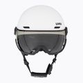 Kask narciarski UVEX Wanted Visor V white matt/variomatc smoke 2