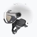 Kask narciarski UVEX Wanted Visor V white matt/variomatc smoke 6