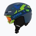Kask narciarski dziecięcy UVEX Viti Set + gogle Speedy Pro blue puzzle/lasergold lite 4