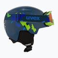 Kask narciarski dziecięcy UVEX Viti Set + gogle Speedy Pro blue puzzle/lasergold lite 6