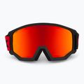 Gogle narciarskie UVEX Athletic FM black matt/mirror red orange clear 2