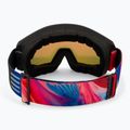 Gogle narciarskie UVEX Athletic FM black matt/mirror red orange clear 3