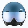 Kask narciarski UVEX Wanted Visor stone blue matt/mirror blue/smoke