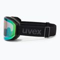 Gogle narciarskie UVEX Evidnt Attract V + case black matt/mirror green clear/yellow 5